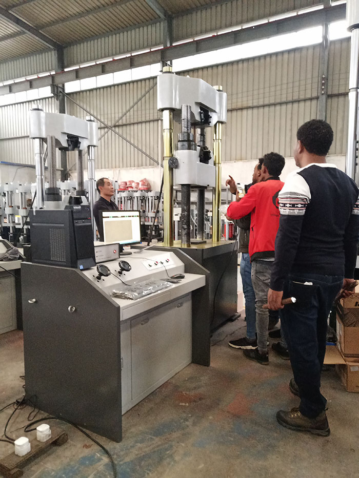 济南榴莲视频黄色片国外客户到厂验收试验机设备